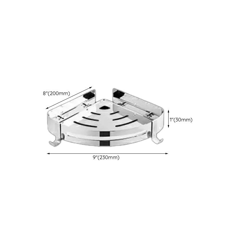 Modern Bath Hardware Set Paper Holder Bath Shelf Silver Bathroom Accessory Kit Clearhalo 'Bathroom Hardware Sets' 'Bathroom Hardware' 'Bathroom Remodel & Bathroom Fixtures' 'bathroom_hardware_sets' 'Home Improvement' 'home_improvement' 'home_improvement_bathroom_hardware_sets' 6568482