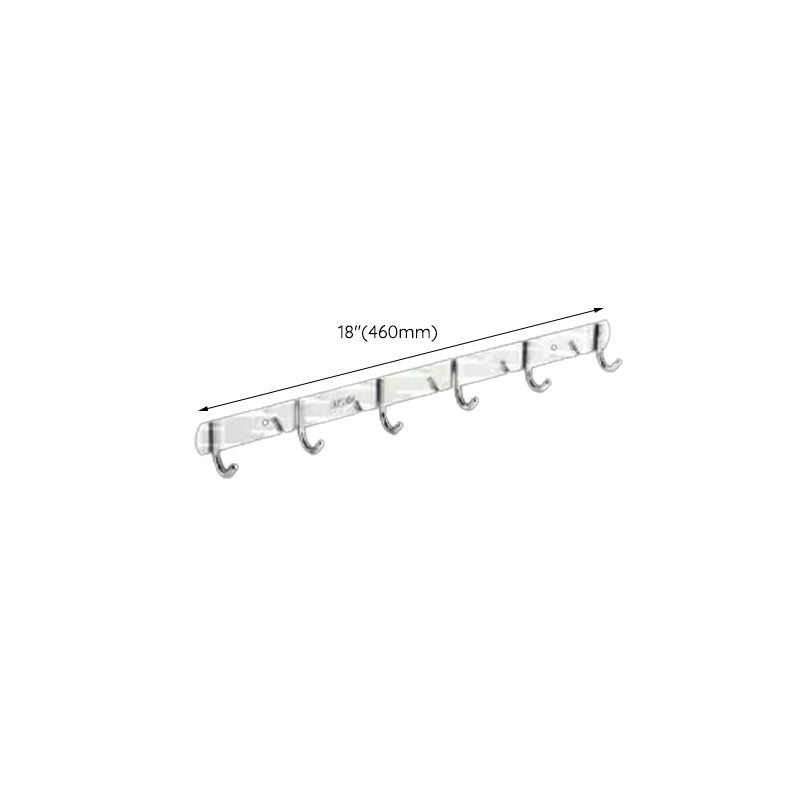 Modern Bath Hardware Set Paper Holder Bath Shelf Silver Bathroom Accessory Kit Clearhalo 'Bathroom Hardware Sets' 'Bathroom Hardware' 'Bathroom Remodel & Bathroom Fixtures' 'bathroom_hardware_sets' 'Home Improvement' 'home_improvement' 'home_improvement_bathroom_hardware_sets' 6568486