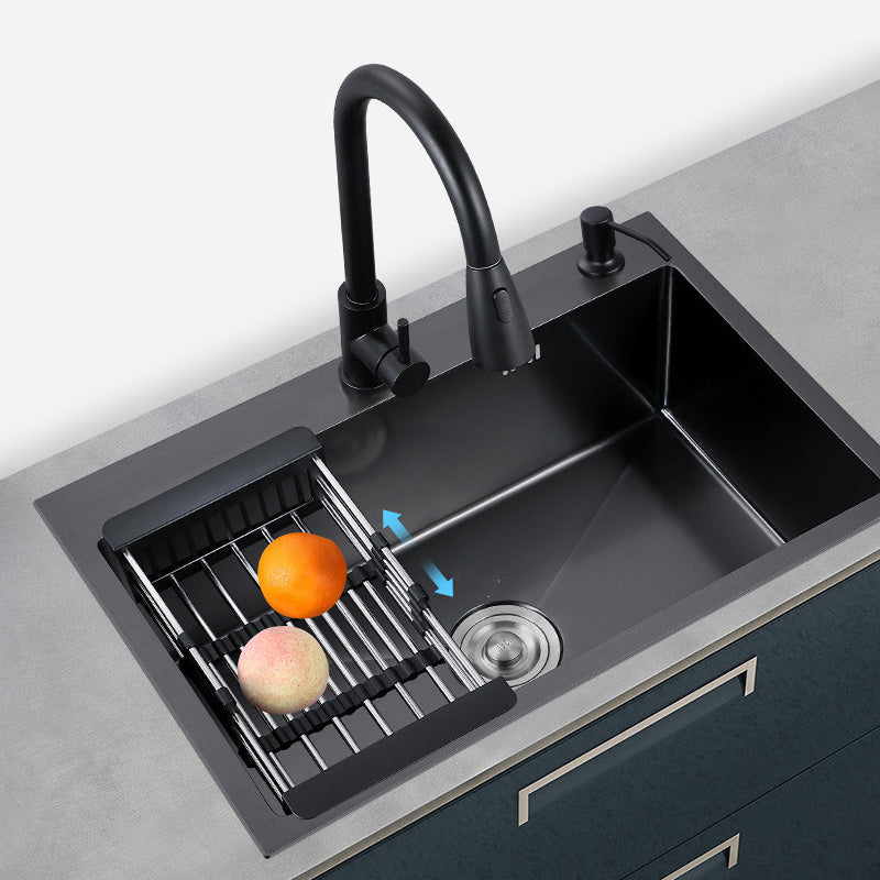 Stainless Steel Kitchen Sink Rectangle Shape Kitchen Sink with Center Drain Placement Clearhalo 'Home Improvement' 'home_improvement' 'home_improvement_kitchen_sinks' 'Kitchen Remodel & Kitchen Fixtures' 'Kitchen Sinks & Faucet Components' 'Kitchen Sinks' 'kitchen_sinks' 6577514