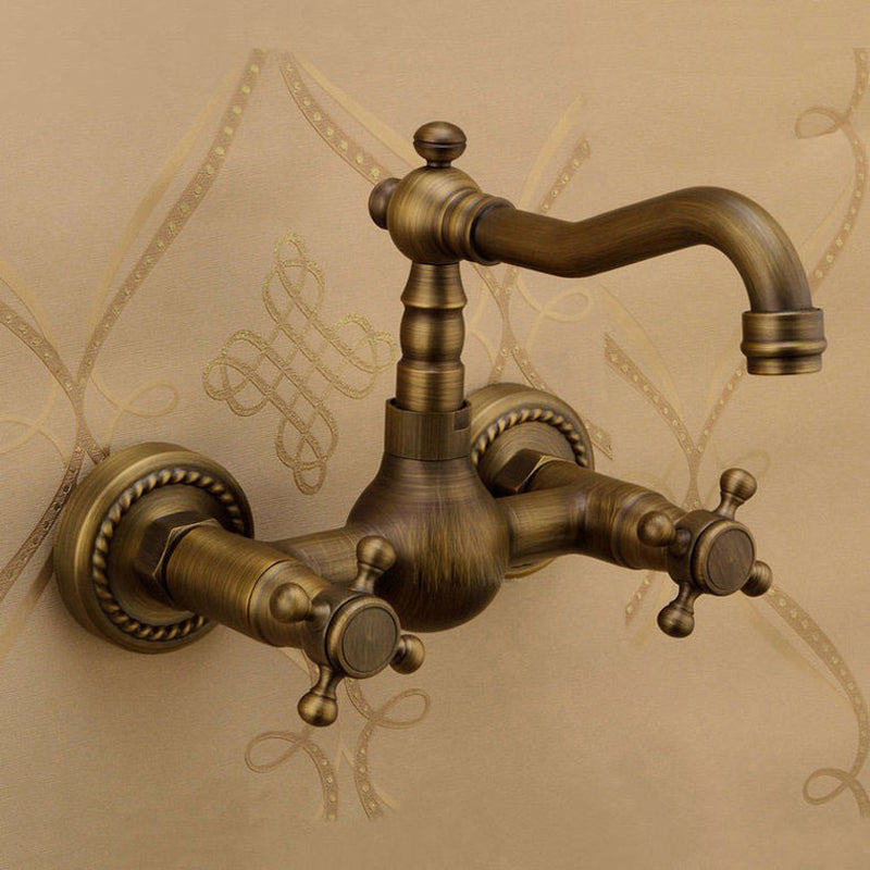 Traditional Wall Mounted Copper Claw Foot Tub Faucet Trim Low Arc Claw Foot Tub Faucet Brass Low Arc Clearhalo 'Bathroom Remodel & Bathroom Fixtures' 'Bathtub Faucets' 'bathtub_faucets' 'Home Improvement' 'home_improvement' 'home_improvement_bathtub_faucets' 6577876