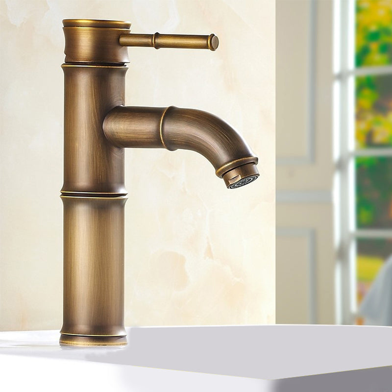 One Hole Faucet Country Vessel Sink Bathroom Faucet with Single Lever Handle Clearhalo 'Bathroom Remodel & Bathroom Fixtures' 'Bathroom Sink Faucets' 'Bathroom Sinks & Faucet Components' 'bathroom_sink_faucets' 'Home Improvement' 'home_improvement' 'home_improvement_bathroom_sink_faucets' 6578004
