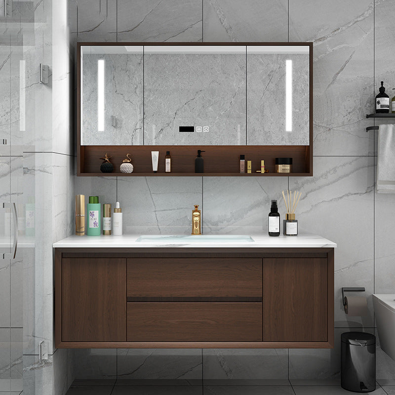 Bathroom Vanity Set Ceramic Sink Drawers Storage Shelf Sink Vanity with Faucet Vanity & Faucet & Mirror Cabinet Clearhalo 'Bathroom Remodel & Bathroom Fixtures' 'Bathroom Vanities' 'bathroom_vanities' 'Home Improvement' 'home_improvement' 'home_improvement_bathroom_vanities' 6578179