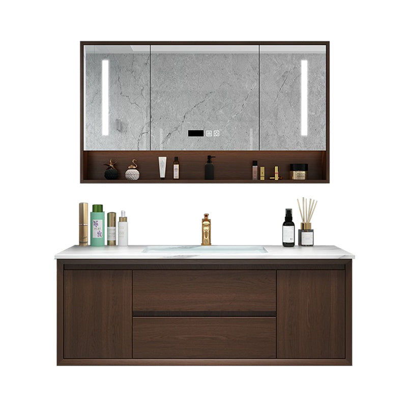 Bathroom Vanity Set Ceramic Sink Drawers Storage Shelf Sink Vanity with Faucet Clearhalo 'Bathroom Remodel & Bathroom Fixtures' 'Bathroom Vanities' 'bathroom_vanities' 'Home Improvement' 'home_improvement' 'home_improvement_bathroom_vanities' 6578183