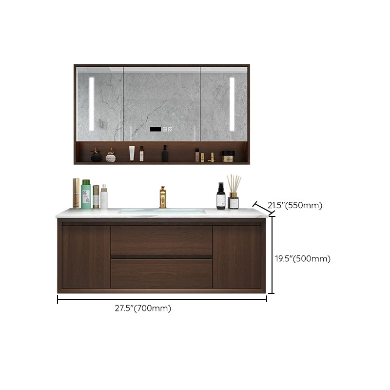 Bathroom Vanity Set Ceramic Sink Drawers Storage Shelf Sink Vanity with Faucet Clearhalo 'Bathroom Remodel & Bathroom Fixtures' 'Bathroom Vanities' 'bathroom_vanities' 'Home Improvement' 'home_improvement' 'home_improvement_bathroom_vanities' 6578197