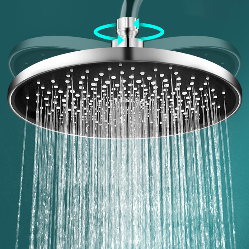 Contemporary Shower Head Combo Rain Fall Chrome Wall-Mount Shower Head Clearhalo 'Bathroom Remodel & Bathroom Fixtures' 'Home Improvement' 'home_improvement' 'home_improvement_shower_heads' 'Shower Heads' 'shower_heads' 'Showers & Bathtubs Plumbing' 'Showers & Bathtubs' 6578395