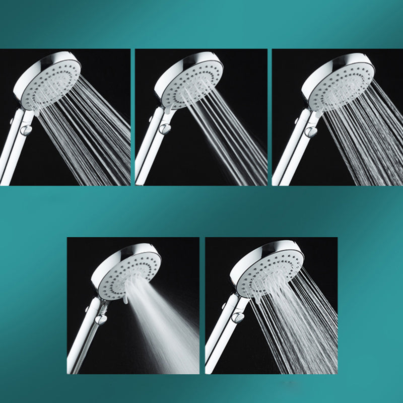 Contemporary Shower Head Combo Rain Fall Chrome Wall-Mount Shower Head Clearhalo 'Bathroom Remodel & Bathroom Fixtures' 'Home Improvement' 'home_improvement' 'home_improvement_shower_heads' 'Shower Heads' 'shower_heads' 'Showers & Bathtubs Plumbing' 'Showers & Bathtubs' 6578408