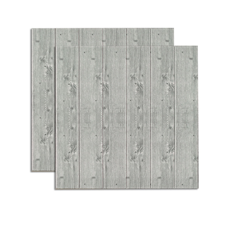 Modern Wood Paneling Smooth Wall Interior Wood Plank Set of 2 Light Gray 0.2" Clearhalo 'Flooring 'Home Improvement' 'home_improvement' 'home_improvement_wall_paneling' 'Wall Paneling' 'wall_paneling' 'Walls & Ceilings' Walls and Ceiling' 6578641