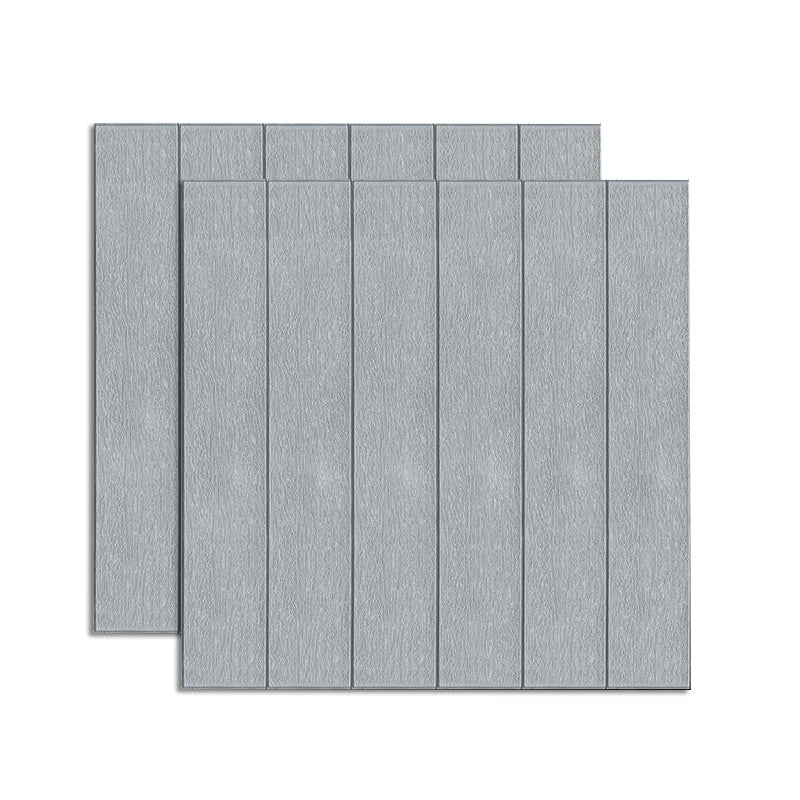 Modern Wood Paneling Smooth Wall Interior Wood Plank Set of 2 Silver Gray 0.2" Clearhalo 'Flooring 'Home Improvement' 'home_improvement' 'home_improvement_wall_paneling' 'Wall Paneling' 'wall_paneling' 'Walls & Ceilings' Walls and Ceiling' 6578643