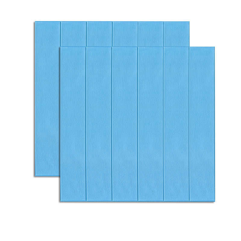 Modern Wood Paneling Smooth Wall Interior Wood Plank Set of 2 Light Blue 0.2" Clearhalo 'Flooring 'Home Improvement' 'home_improvement' 'home_improvement_wall_paneling' 'Wall Paneling' 'wall_paneling' 'Walls & Ceilings' Walls and Ceiling' 6578644