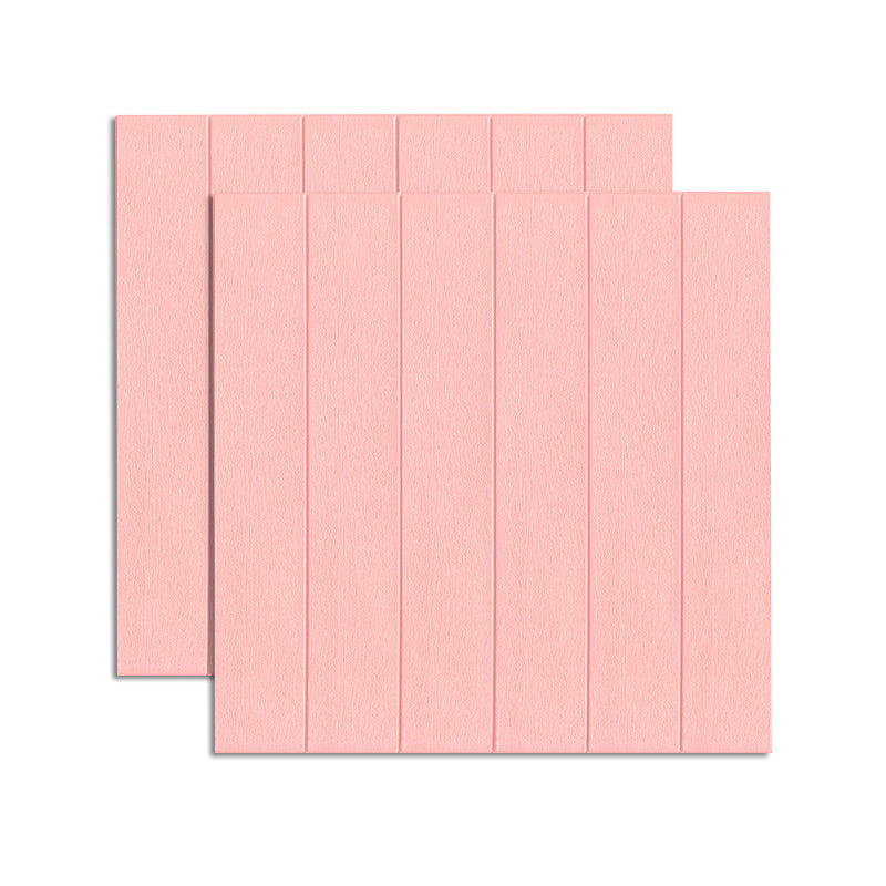 Modern Wood Paneling Smooth Wall Interior Wood Plank Set of 2 Pink 0.2" Clearhalo 'Flooring 'Home Improvement' 'home_improvement' 'home_improvement_wall_paneling' 'Wall Paneling' 'wall_paneling' 'Walls & Ceilings' Walls and Ceiling' 6578647