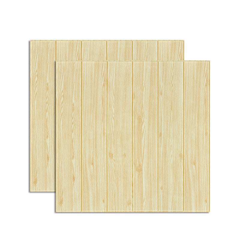 Modern Wood Paneling Smooth Wall Interior Wood Plank Set of 2 Natural 0.2" Clearhalo 'Flooring 'Home Improvement' 'home_improvement' 'home_improvement_wall_paneling' 'Wall Paneling' 'wall_paneling' 'Walls & Ceilings' Walls and Ceiling' 6578668