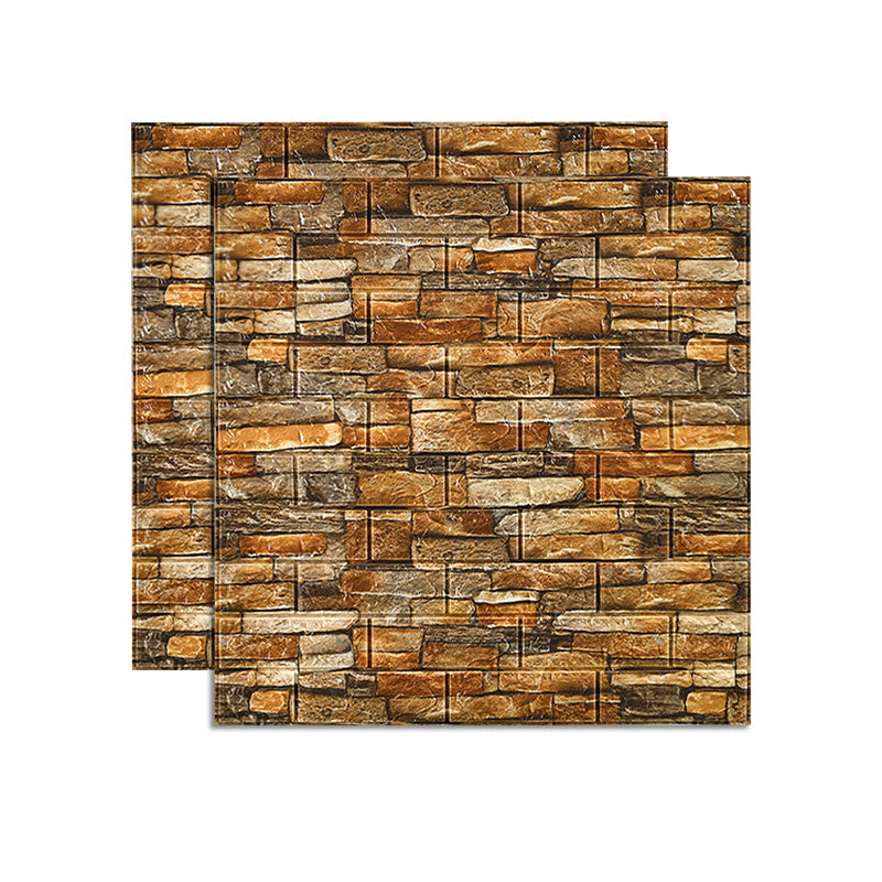 Farmhouse Wall Plank 3D Brick Bedroom and Living Room Wall Panels Set of 2 Red Clearhalo 'Flooring 'Home Improvement' 'home_improvement' 'home_improvement_wall_paneling' 'Wall Paneling' 'wall_paneling' 'Walls & Ceilings' Walls and Ceiling' 6578713