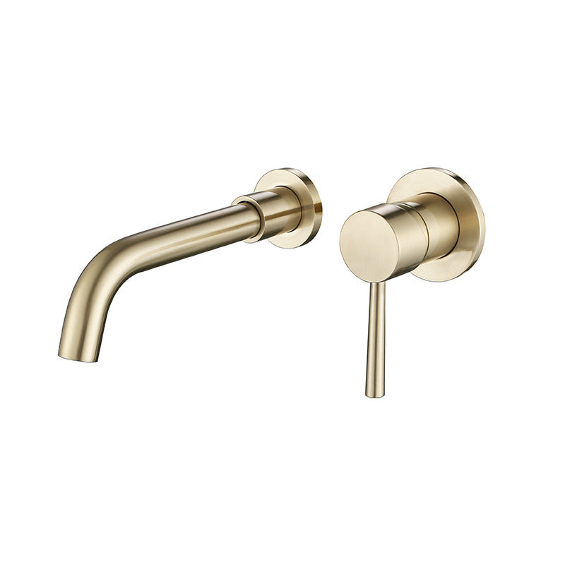 Wall Mounted Faucests Single Lever Handle Faucets for Bathroom Clearhalo 'Bathroom Remodel & Bathroom Fixtures' 'Bathroom Sink Faucets' 'Bathroom Sinks & Faucet Components' 'bathroom_sink_faucets' 'Home Improvement' 'home_improvement' 'home_improvement_bathroom_sink_faucets' 6585135