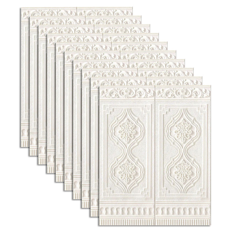 Contemporary Wall Plank 3D Print Bathroom Living Room Wall Panels Set of 10 Beige Clearhalo 'Flooring 'Home Improvement' 'home_improvement' 'home_improvement_wall_paneling' 'Wall Paneling' 'wall_paneling' 'Walls & Ceilings' Walls and Ceiling' 6585724