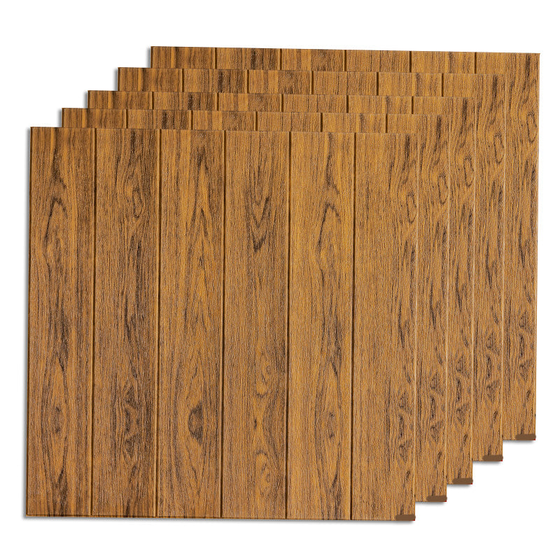 Industrial Wall Plank 3D Brick Bathroom Living Room Wall Panels Set of 50 Brown Clearhalo 'Flooring 'Home Improvement' 'home_improvement' 'home_improvement_wall_paneling' 'Wall Paneling' 'wall_paneling' 'Walls & Ceilings' Walls and Ceiling' 6585756