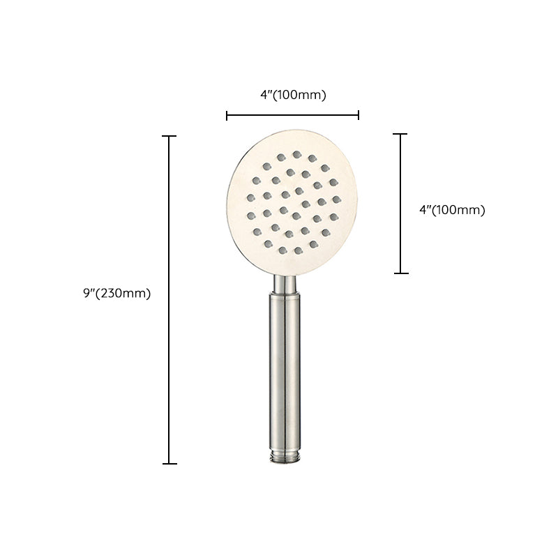 Contemporary Shower Combo Handheld Shower Head Stainless Steel Wall-Mount Shower Head Clearhalo 'Bathroom Remodel & Bathroom Fixtures' 'Home Improvement' 'home_improvement' 'home_improvement_shower_heads' 'Shower Heads' 'shower_heads' 'Showers & Bathtubs Plumbing' 'Showers & Bathtubs' 6585805