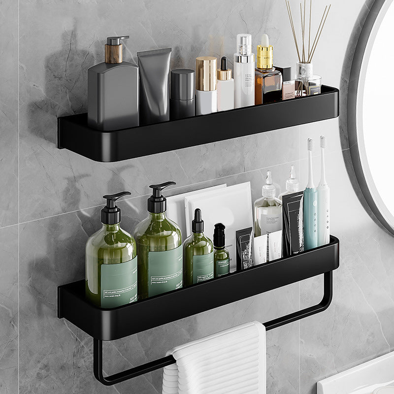 Contemporary Bathroom Accessories Hardware Set Aluminum Bath Shelf Clearhalo 'Bathroom Hardware Sets' 'Bathroom Hardware' 'Bathroom Remodel & Bathroom Fixtures' 'bathroom_hardware_sets' 'Home Improvement' 'home_improvement' 'home_improvement_bathroom_hardware_sets' 6587897