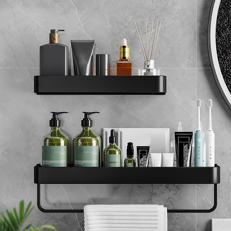 Contemporary Bathroom Accessories Hardware Set Aluminum Bath Shelf Clearhalo 'Bathroom Hardware Sets' 'Bathroom Hardware' 'Bathroom Remodel & Bathroom Fixtures' 'bathroom_hardware_sets' 'Home Improvement' 'home_improvement' 'home_improvement_bathroom_hardware_sets' 6587901