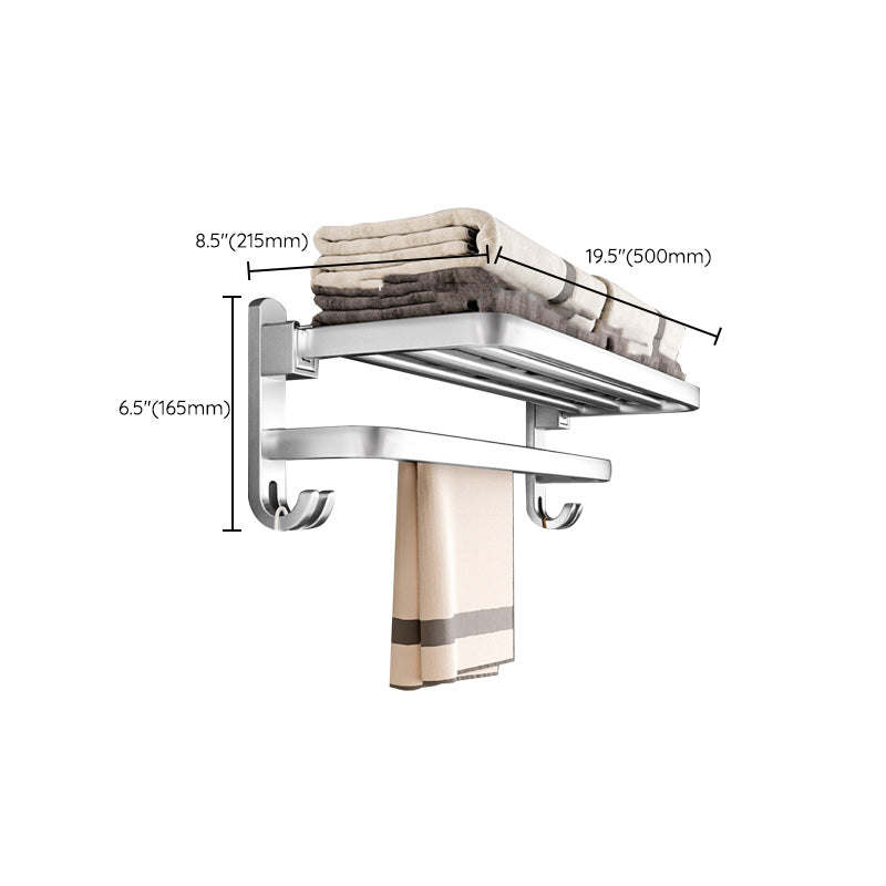 Traditional Bath Shelf Bathroom Accessories Hardware Set Stainless Steel Bathroom Set Clearhalo 'Bathroom Hardware Sets' 'Bathroom Hardware' 'Bathroom Remodel & Bathroom Fixtures' 'bathroom_hardware_sets' 'Home Improvement' 'home_improvement' 'home_improvement_bathroom_hardware_sets' 6587986