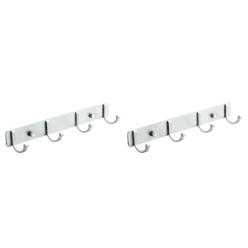 Modern Bathroom Hardware Set Silver/Black Bathroom Accessory Kit Silver 2 Piece Set 4 Clearhalo 'Bathroom Hardware Sets' 'Bathroom Hardware' 'Bathroom Remodel & Bathroom Fixtures' 'bathroom_hardware_sets' 'Home Improvement' 'home_improvement' 'home_improvement_bathroom_hardware_sets' 6590754