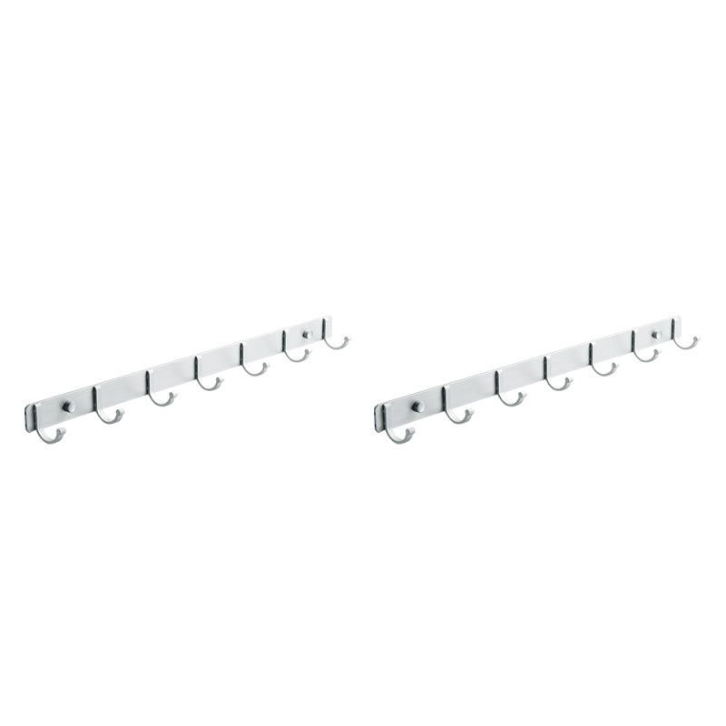 Modern Bathroom Hardware Set Silver/Black Bathroom Accessory Kit Silver 2 Piece Set 7 Clearhalo 'Bathroom Hardware Sets' 'Bathroom Hardware' 'Bathroom Remodel & Bathroom Fixtures' 'bathroom_hardware_sets' 'Home Improvement' 'home_improvement' 'home_improvement_bathroom_hardware_sets' 6590760