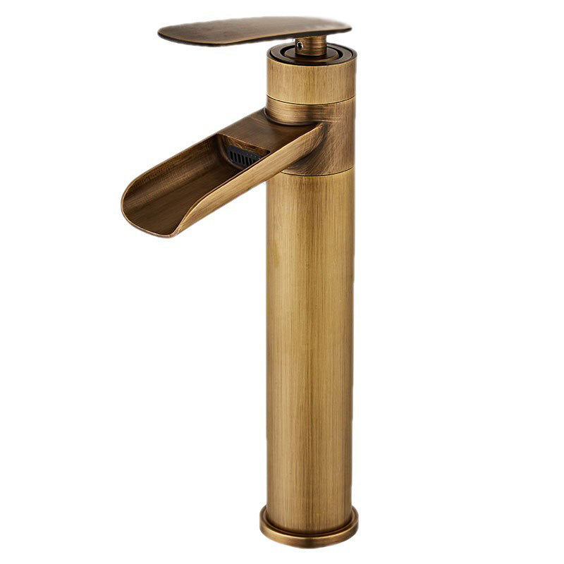 Farmhouse Style Faucet Single Lever Handle Faucet for Bathroom Clearhalo 'Bathroom Remodel & Bathroom Fixtures' 'Bathroom Sink Faucets' 'Bathroom Sinks & Faucet Components' 'bathroom_sink_faucets' 'Home Improvement' 'home_improvement' 'home_improvement_bathroom_sink_faucets' 6595003