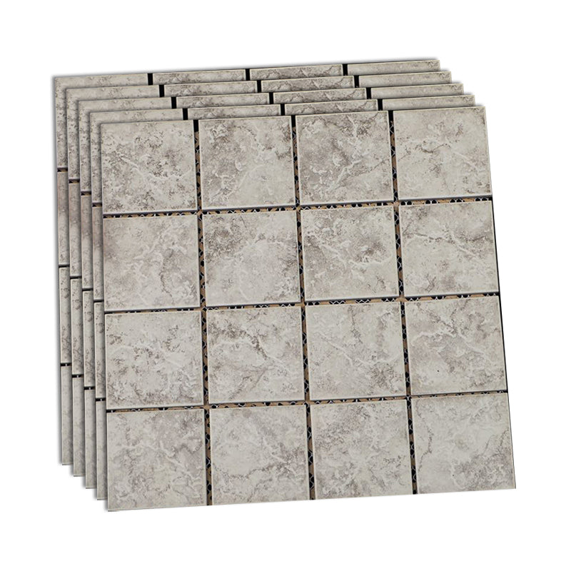 Grid Mosaic Sheet Wall & Floor Tile Mixed Material Outdoor Wall Tile Gray Blue Clearhalo 'Floor Tiles & Wall Tiles' 'floor_tiles_wall_tiles' 'Flooring 'Home Improvement' 'home_improvement' 'home_improvement_floor_tiles_wall_tiles' Walls and Ceiling' 6595430