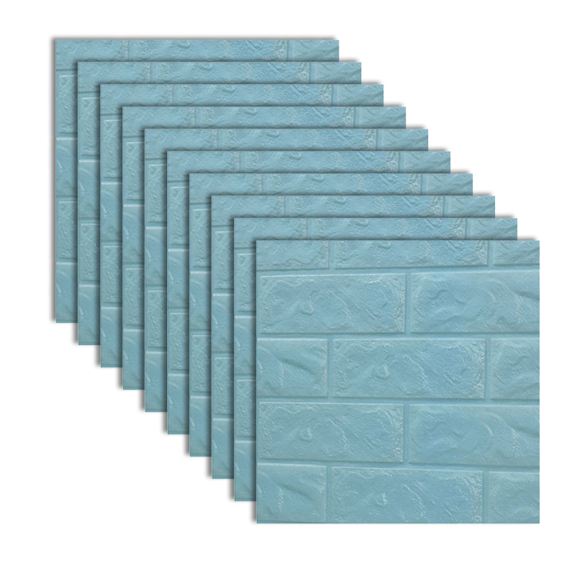 Modern Panel PVC 3D Embossed Self-Adhesive Paintable Indoor Wall Ceiling Light Blue 0.2" Clearhalo 'Flooring 'Home Improvement' 'home_improvement' 'home_improvement_wall_paneling' 'Wall Paneling' 'wall_paneling' 'Walls & Ceilings' Walls and Ceiling' 6595725