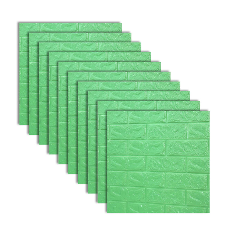 Modern Panel PVC 3D Embossed Self-Adhesive Paintable Indoor Wall Ceiling Green Clearhalo 'Flooring 'Home Improvement' 'home_improvement' 'home_improvement_wall_paneling' 'Wall Paneling' 'wall_paneling' 'Walls & Ceilings' Walls and Ceiling' 6595727