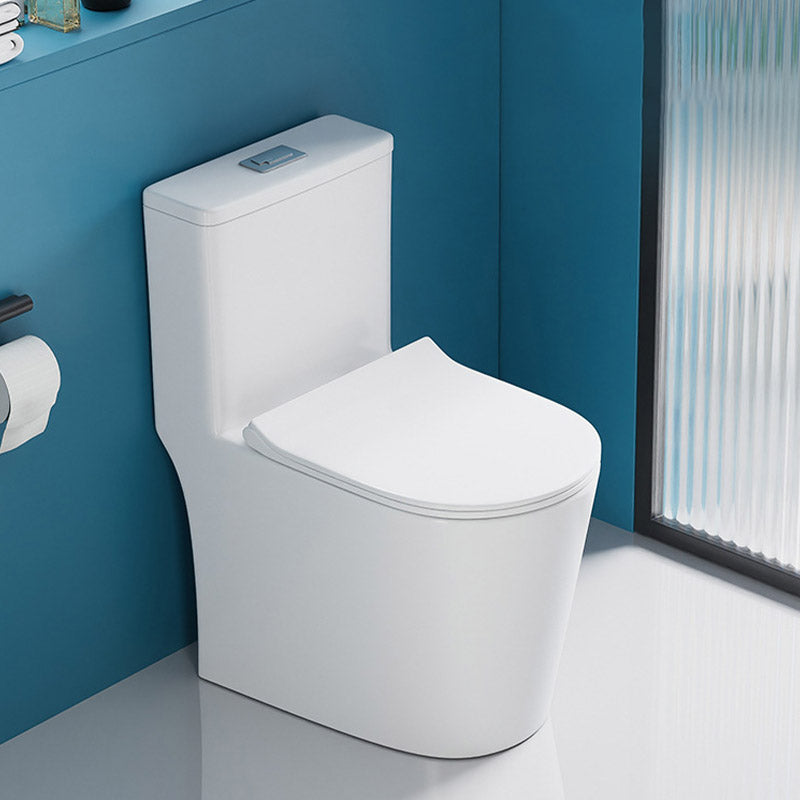 Traditional All-In-One Toilet Bowl Floor Mounted White Urine Toilet for Bathroom 12" Clearhalo 'Bathroom Remodel & Bathroom Fixtures' 'Home Improvement' 'home_improvement' 'home_improvement_toilets' 'Toilets & Bidets' 'Toilets' 6611337