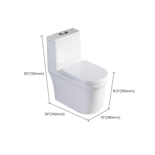 Traditional 1-Piece Toilet Bowl Floor Mounted White Urine Toilet for Bathroom Clearhalo 'Bathroom Remodel & Bathroom Fixtures' 'Home Improvement' 'home_improvement' 'home_improvement_toilets' 'Toilets & Bidets' 'Toilets' 6611398