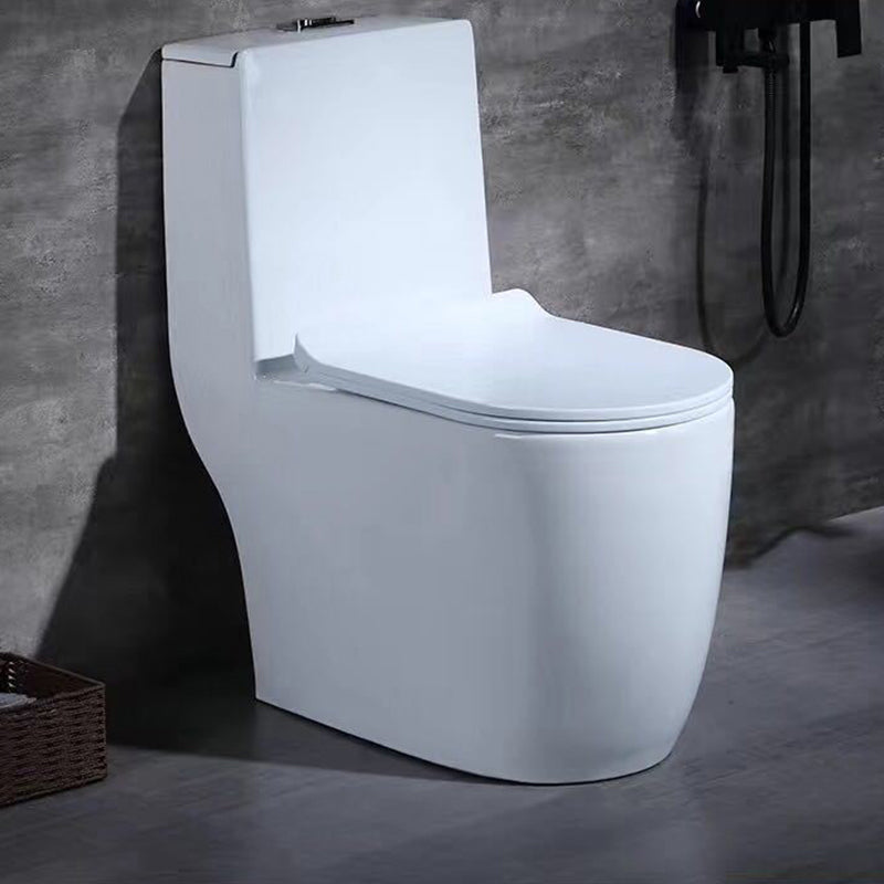 Traditional One Piece Toilet Bowl Floor Mounted White Urine Toilet for Bathroom 14.2"L x 26.4"W x 30.7"H Clearhalo 'Bathroom Remodel & Bathroom Fixtures' 'Home Improvement' 'home_improvement' 'home_improvement_toilets' 'Toilets & Bidets' 'Toilets' 6611473