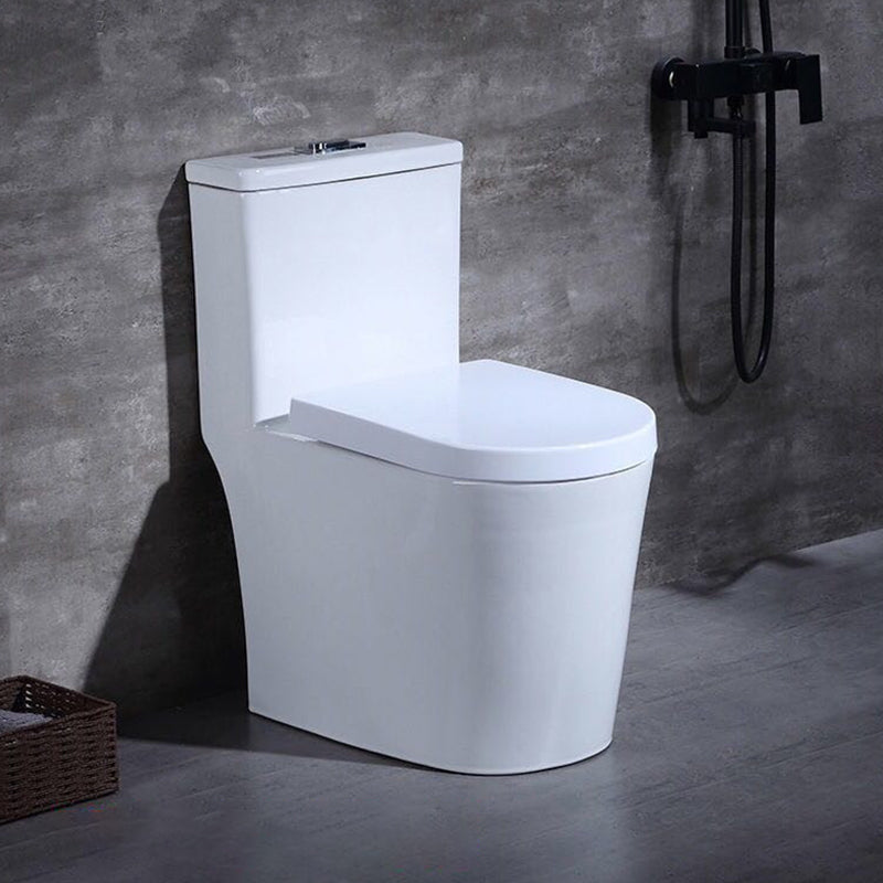 Traditional One Piece Toilet Bowl Floor Mounted White Urine Toilet for Bathroom 15"L x 23"W x 28"H 12" Clearhalo 'Bathroom Remodel & Bathroom Fixtures' 'Home Improvement' 'home_improvement' 'home_improvement_toilets' 'Toilets & Bidets' 'Toilets' 6611475