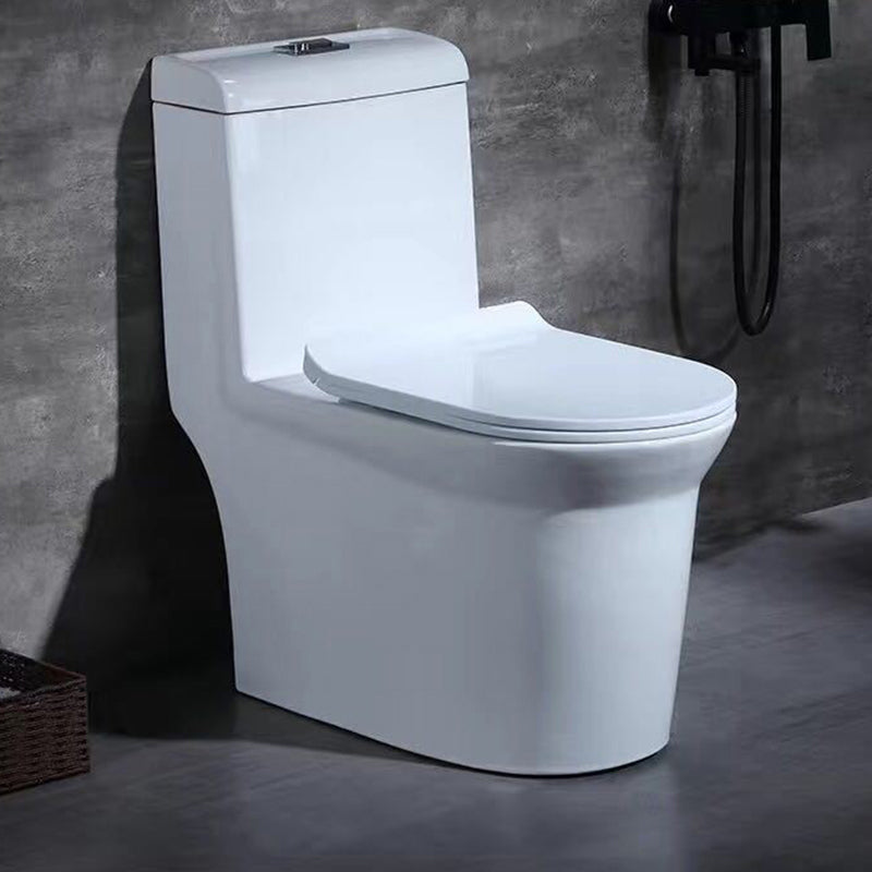 Traditional One Piece Toilet Bowl Floor Mounted White Urine Toilet for Bathroom 14.8"L x 27.6"W x 30.1"H Clearhalo 'Bathroom Remodel & Bathroom Fixtures' 'Home Improvement' 'home_improvement' 'home_improvement_toilets' 'Toilets & Bidets' 'Toilets' 6611477