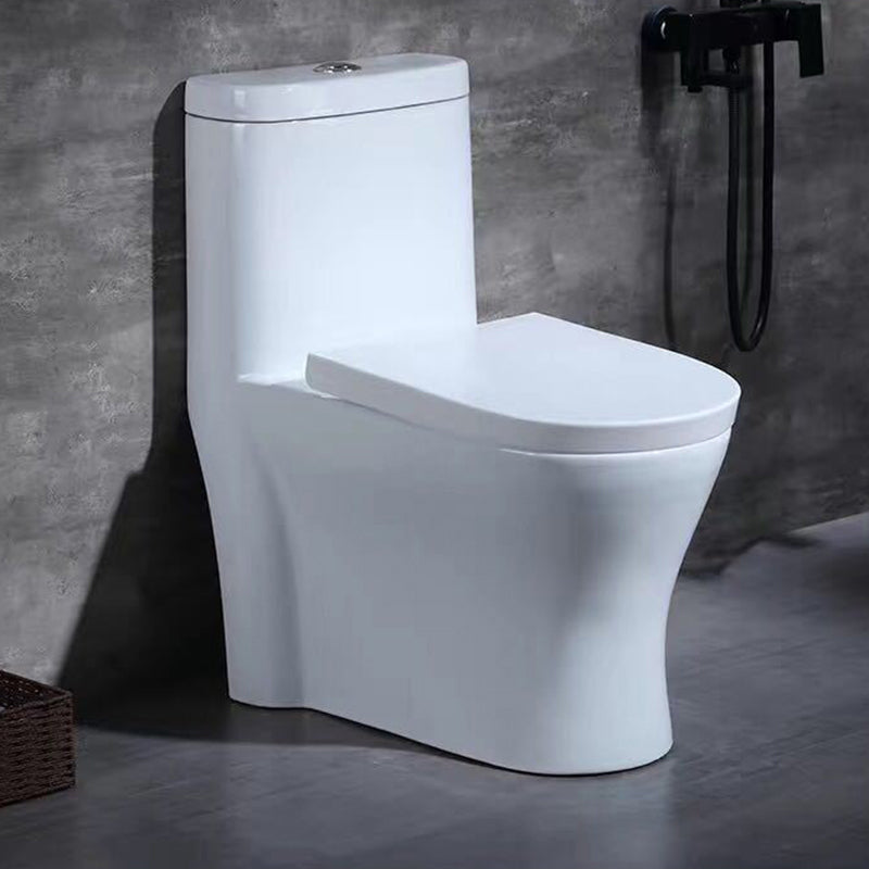 Traditional One Piece Toilet Bowl Floor Mounted White Urine Toilet for Bathroom 15"L x 26.6"W x 29.7"H Clearhalo 'Bathroom Remodel & Bathroom Fixtures' 'Home Improvement' 'home_improvement' 'home_improvement_toilets' 'Toilets & Bidets' 'Toilets' 6611478