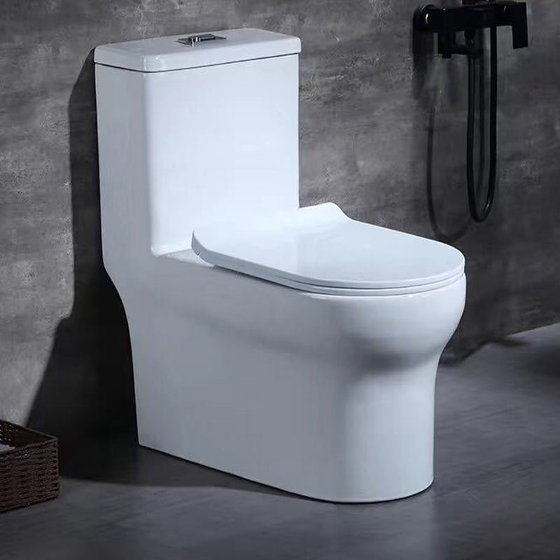 Traditional One Piece Toilet Bowl Floor Mounted White Urine Toilet for Bathroom 15.4"L x 28"W x 30.1"H Clearhalo 'Bathroom Remodel & Bathroom Fixtures' 'Home Improvement' 'home_improvement' 'home_improvement_toilets' 'Toilets & Bidets' 'Toilets' 6611483