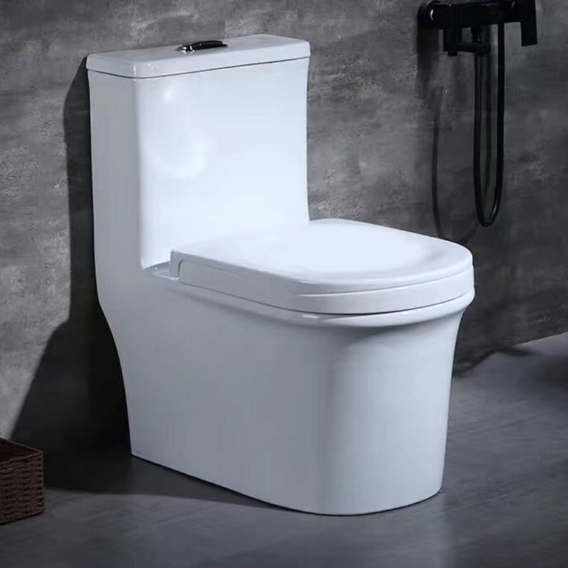 Traditional One Piece Toilet Bowl Floor Mounted White Urine Toilet for Bathroom 16.7"L x 26.8"W x 29.3"H Clearhalo 'Bathroom Remodel & Bathroom Fixtures' 'Home Improvement' 'home_improvement' 'home_improvement_toilets' 'Toilets & Bidets' 'Toilets' 6611484