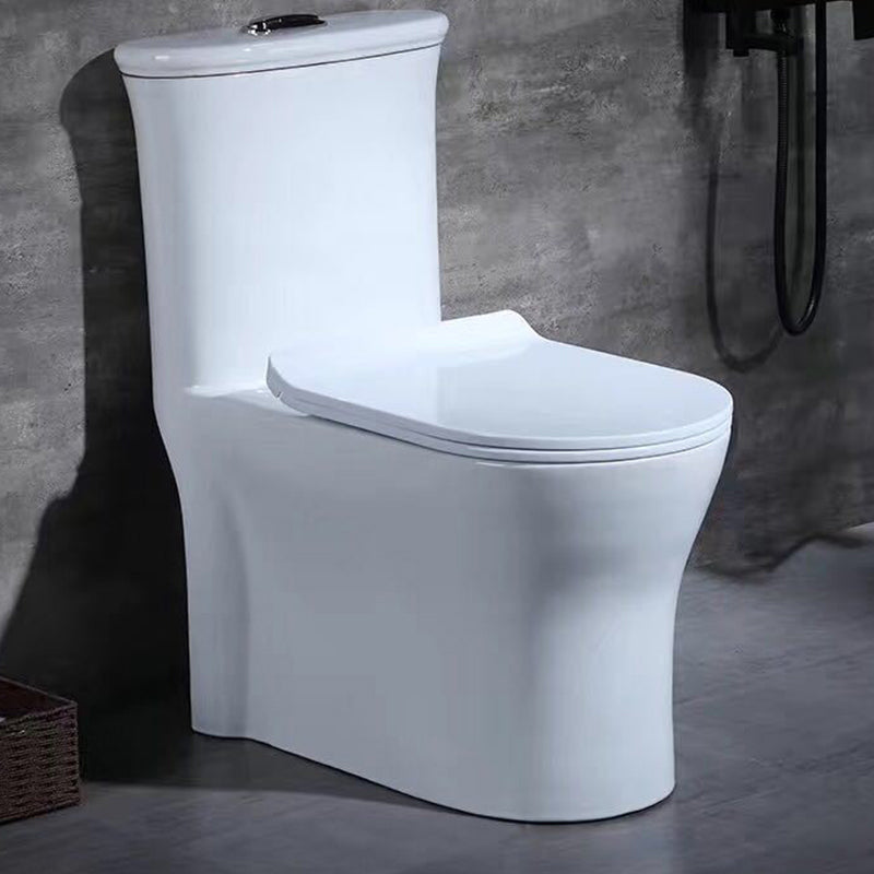Traditional One Piece Toilet Bowl Floor Mounted White Urine Toilet for Bathroom 16.9"L x 27.6"W x 30.1"H 16" Clearhalo 'Bathroom Remodel & Bathroom Fixtures' 'Home Improvement' 'home_improvement' 'home_improvement_toilets' 'Toilets & Bidets' 'Toilets' 6611486