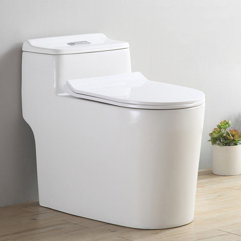 Traditional One Piece Toilet Bowl Floor Mount White Urine Toilet for Bathroom 14.4"L x 26.8"W x 24.4"H 16" Clearhalo 'Bathroom Remodel & Bathroom Fixtures' 'Home Improvement' 'home_improvement' 'home_improvement_toilets' 'Toilets & Bidets' 'Toilets' 6611529