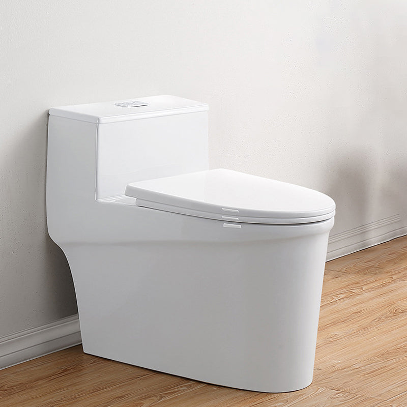 Traditional One Piece Toilet Bowl Floor Mount White Urine Toilet for Bathroom 16.9"L x 28"W x 24.6"H Clearhalo 'Bathroom Remodel & Bathroom Fixtures' 'Home Improvement' 'home_improvement' 'home_improvement_toilets' 'Toilets & Bidets' 'Toilets' 6611531