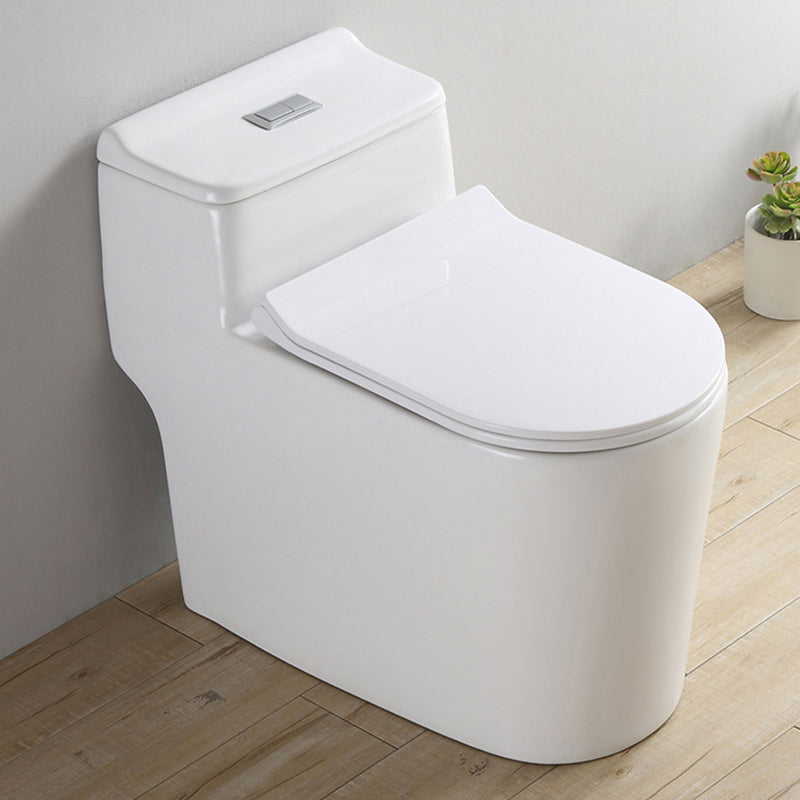 Traditional One Piece Toilet Bowl Floor Mount White Urine Toilet for Bathroom 14.4"L x 26.8"W x 24.4"H 14" Clearhalo 'Bathroom Remodel & Bathroom Fixtures' 'Home Improvement' 'home_improvement' 'home_improvement_toilets' 'Toilets & Bidets' 'Toilets' 6611532