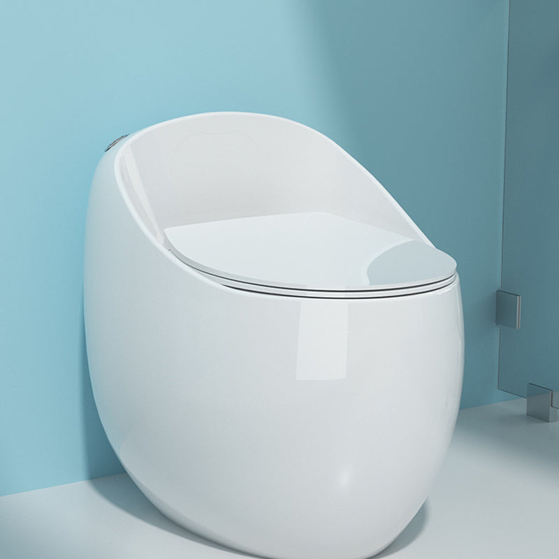 Contemporary All-In-One Toilet Bowl Floor Mounted Urine Toilet for Washroom White 12" Clearhalo 'Bathroom Remodel & Bathroom Fixtures' 'Home Improvement' 'home_improvement' 'home_improvement_toilets' 'Toilets & Bidets' 'Toilets' 6611548