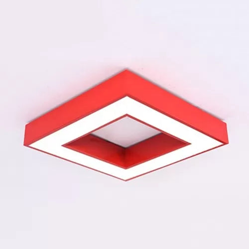 Acrylic Square Flush Mount Light Child Bedroom Contemporary Ceiling Light Clearhalo 'Ceiling Lights' 'Close To Ceiling Lights' 'Close to ceiling' 'Flush mount' Lighting' 66137