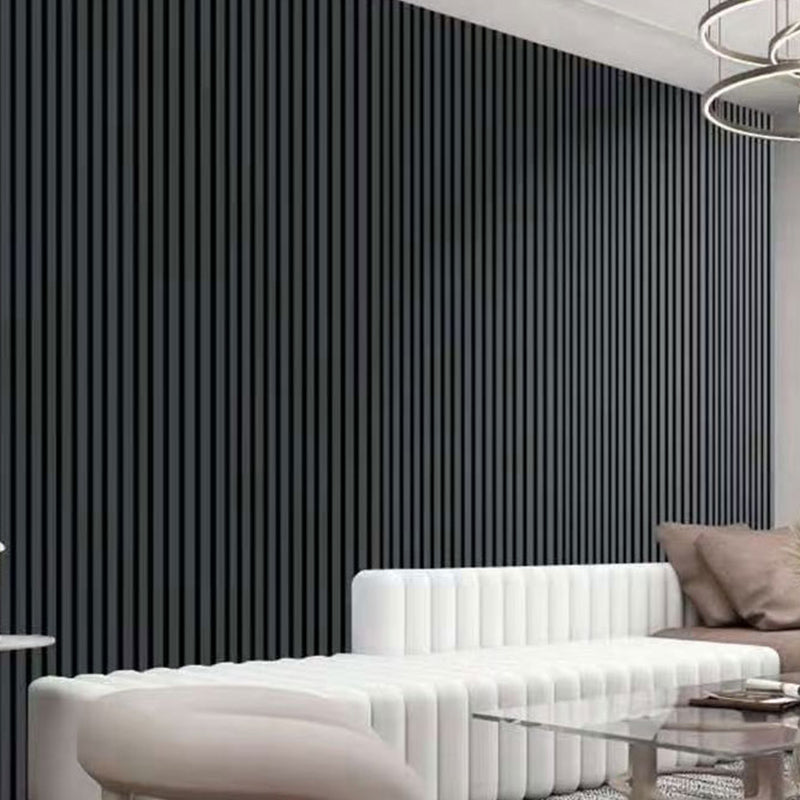 Modern Wall Plank PVC Staple Soundproof Shiplap Indoor Wall Ceiling Black 140-Piece Set Clearhalo 'Flooring 'Home Improvement' 'home_improvement' 'home_improvement_wall_paneling' 'Wall Paneling' 'wall_paneling' 'Walls & Ceilings' Walls and Ceiling' 6615851