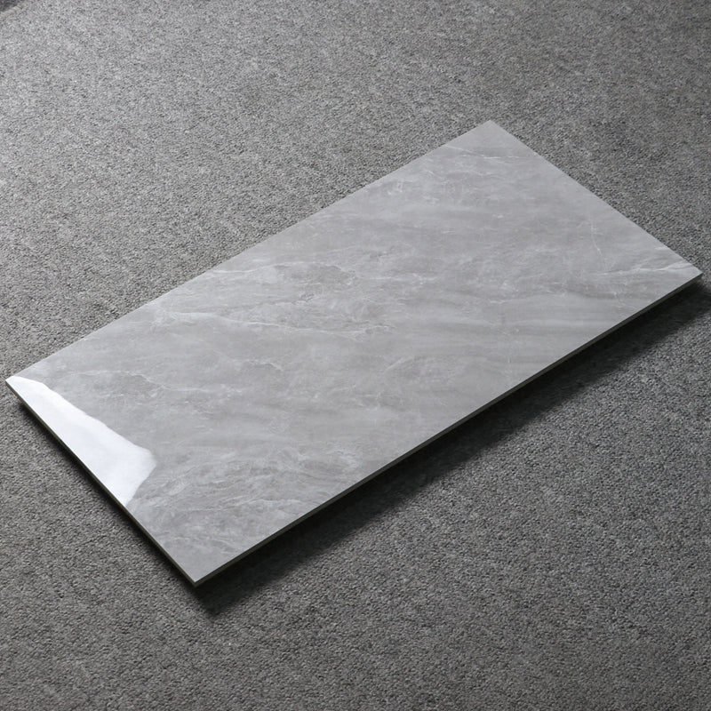 Gray Singular Tile Marble Appearance Straight Edge Rectangular Floor Tile Grey Clearhalo 'Floor Tiles & Wall Tiles' 'floor_tiles_wall_tiles' 'Flooring 'Home Improvement' 'home_improvement' 'home_improvement_floor_tiles_wall_tiles' Walls and Ceiling' 6616727