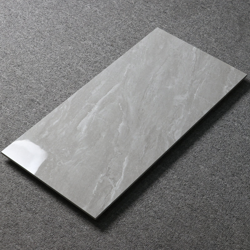 Gray Singular Tile Marble Appearance Straight Edge Rectangular Floor Tile Smoke Gray Clearhalo 'Floor Tiles & Wall Tiles' 'floor_tiles_wall_tiles' 'Flooring 'Home Improvement' 'home_improvement' 'home_improvement_floor_tiles_wall_tiles' Walls and Ceiling' 6616729