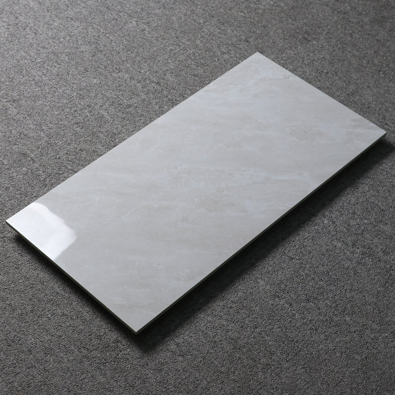 Gray Singular Tile Marble Appearance Straight Edge Rectangular Floor Tile Light Gray Clearhalo 'Floor Tiles & Wall Tiles' 'floor_tiles_wall_tiles' 'Flooring 'Home Improvement' 'home_improvement' 'home_improvement_floor_tiles_wall_tiles' Walls and Ceiling' 6616732