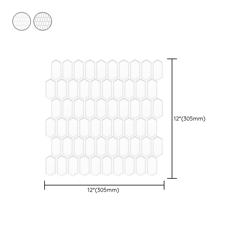 Modern Waterproof Backsplash Tile Smooth Peel and Stick Single Tile for Kitchen Clearhalo 'Flooring 'Home Improvement' 'home_improvement' 'home_improvement_peel_stick_blacksplash' 'Peel & Stick Backsplash Tile' 'peel_stick_blacksplash' 'Walls & Ceilings' Walls and Ceiling' 6616836