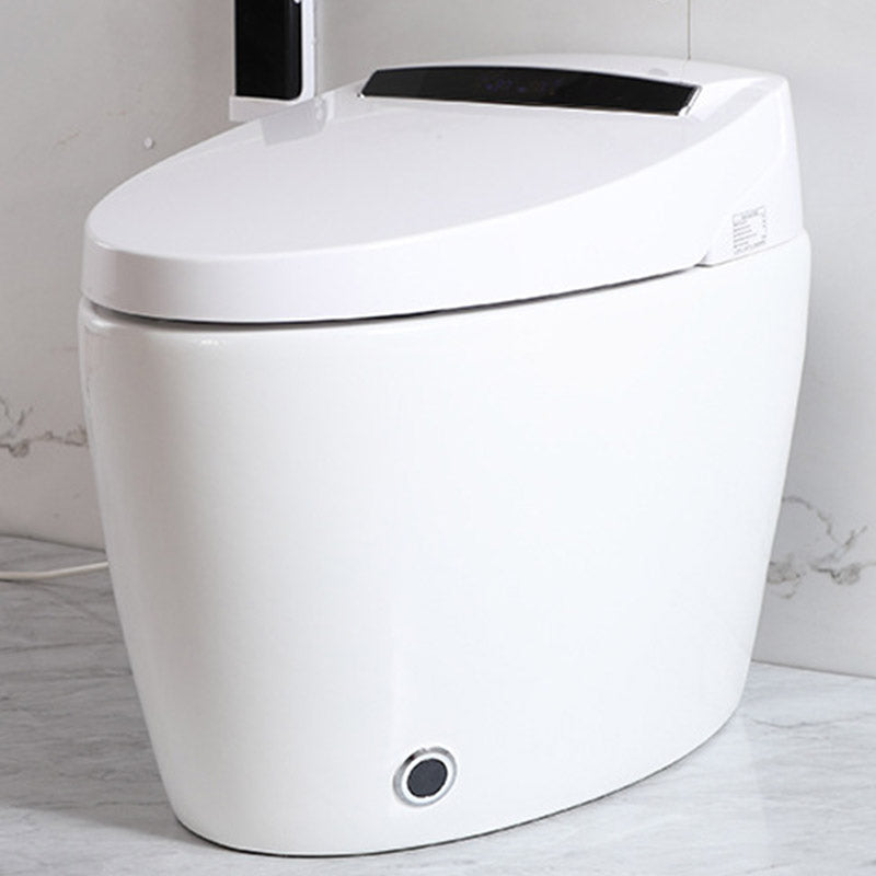 Contemporary One-Piece Toilet Bowl Floor Mounted White Urine Toilet for Washroom Dryer Not Included (Standard) 12" Clearhalo 'Bathroom Remodel & Bathroom Fixtures' 'Home Improvement' 'home_improvement' 'home_improvement_toilets' 'Toilets & Bidets' 'Toilets' 6623939