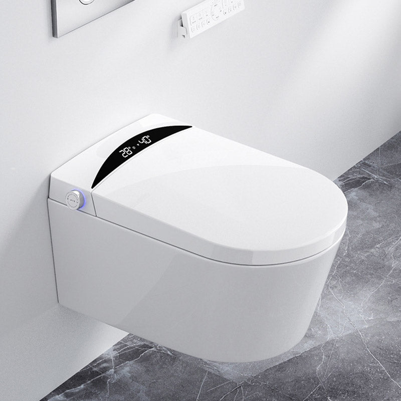 Contemporary 1-Piece Toilet Bowl In-Wall Urine Toilet with Slow Close Seat for Washroom Clearhalo 'Bathroom Remodel & Bathroom Fixtures' 'Home Improvement' 'home_improvement' 'home_improvement_toilets' 'Toilets & Bidets' 'Toilets' 6624066